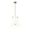 Z-Lite Weston Pendant, 3-Light, 13 In.W x 13 In.H, Modern Gold/White Linen 3501P13-MGLD - alternate 3